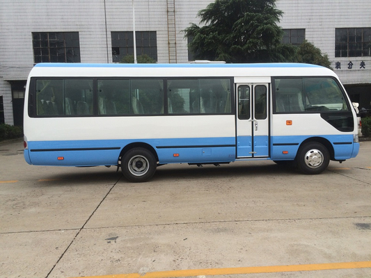 ดีเซล Coach Coaster Bus 30 ที่นั่ง รถตู้ 140hp เกียร์ธรรมดา แอร์ ตู้เย็น