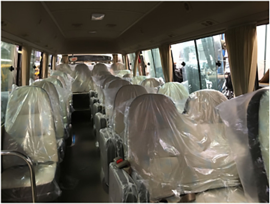 Allision Automatic Transmission Coaster Bus 30 ที่นั่ง 110km/H ส่งออก 7.7m Coach Bus