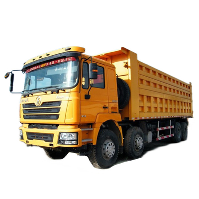 Heavy Duty Shacman F3000 8x4 Dump Truck Euro 2 Emission 380hp 10MT Diesel Tippers ระบบกันสะเทือนแบบไฮดรอลิกของ Cab