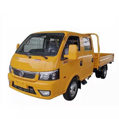 DONGFENG รถบรรทุกสินค้าเบา Double Cab Row Truck Bed Cargo Lights 90Hp เครื่องยนต์ดีเซล