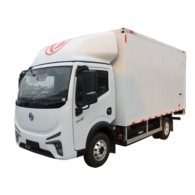 90 กม. / ชม. DONGFENG รถบรรทุกไฟฟ้าพลังงานใหม่การขนส่งตู้บรรทุกสินค้าไฟฟ้า