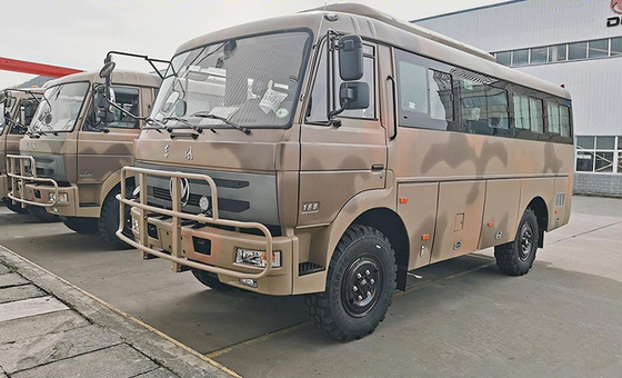 Dongfeng Off Road Vehicles 4x4 6x6 Off Road Bus 6.7m Body เกียร์ธรรมดา