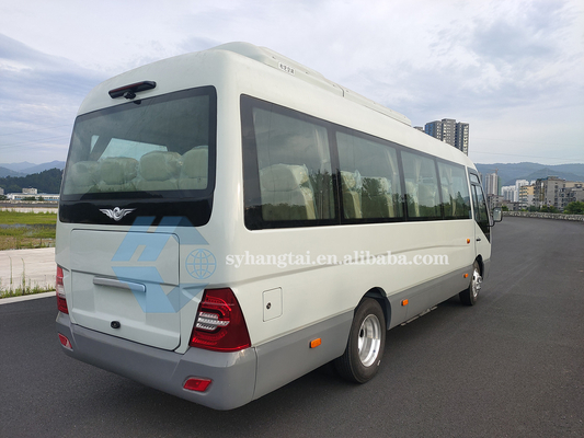 7m Coaster Buses การต้อนรับผู้โดยสารการขนส่งผู้โดยสาร 22 ที่นั่งรถยนต์ไฟฟ้าแบตเตอรี่