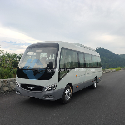7m Coaster Buses การต้อนรับผู้โดยสารการขนส่งผู้โดยสาร 22 ที่นั่งรถยนต์ไฟฟ้าแบตเตอรี่