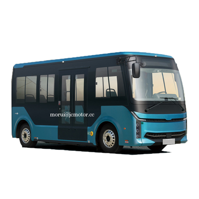OEM 6m BEV รถบัสเมืองขนาดเล็กไฟฟ้า การขนส่งผู้โดยสารเมือง เต็มภาระ 200 กม.
