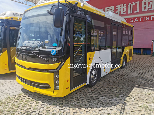 7.7m ZEV รถบัสสาธารณะไฟฟ้า เต็มภาระ 200 กิโลเมตร ขวาขับรถ รถบัส