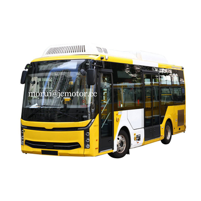 OEM 7.7m BEV RHD รถบัสเมืองไฟฟ้า ขวาขับขี่ การขนส่งผู้โดยสารเมือง เต็มภาระ 200 กม.