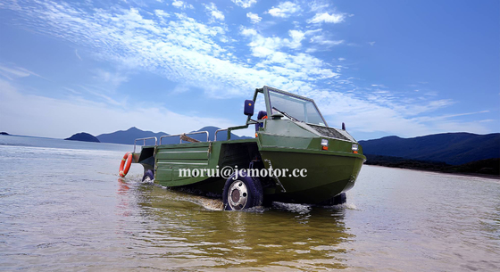 เครื่องขนส่งอัมฟิเบียส 4WD ที่ใช้ในพื้นที่นอกถนน จํานวน 1000 กิโลกรัม / 10 คน