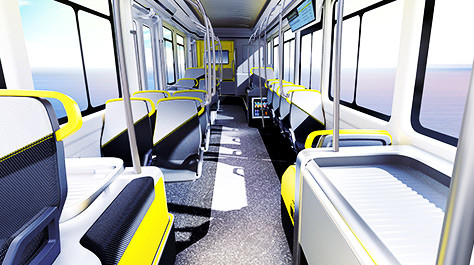 CRRC Electric City Buss 12m 500KM ระยะทาง 30 ที่นั่งการกำหนดค่าเสริม