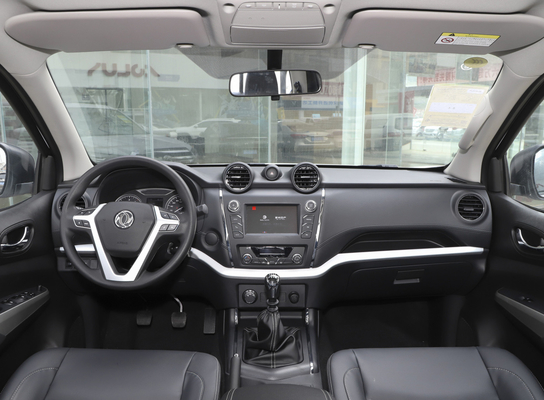 จีน DONGFENG 4WD รถกระบะ 1.7m รถบรรทุกสินค้าบรรทุกสินค้าเบารถบรรทุก Double Cab 5 ที่นั่ง