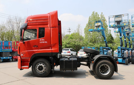 35 Ton Dongfeng รถบรรทุกหัวลาก 4x2 350HP รถลากจูงสำหรับการขนส่งทางท่าเรือ