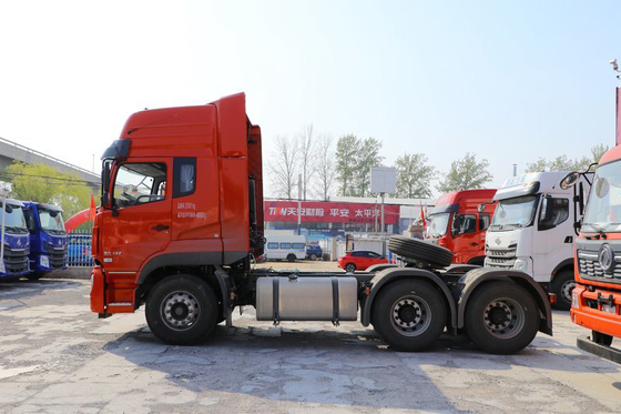 6x4 Dongfeng รถบรรทุกพ่วงน้ำหนัก 40 ตัน 400hp ดีเซล Power