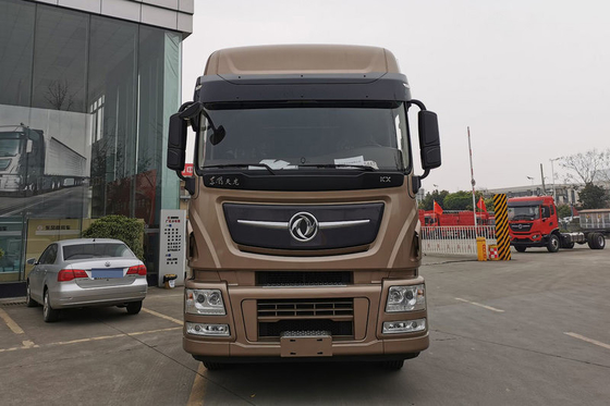 DONGFENG 600hp รถบรรทุกรถแทรกเตอร์ดีเซลมาตรฐาน ESC ABS LDWS FCWS
