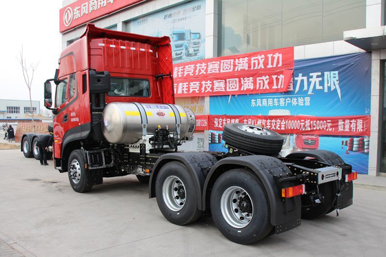 LNG 6x4 Heavy Duty Tractor Truck 470hp Traction Mass 39.5 Ton Logistics Transport