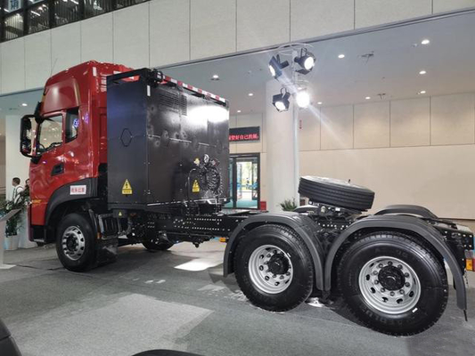 ระยะทางรถบรรทุกรถแทรกเตอร์ไฟฟ้า EV 320KM ความจุแบตเตอรี่ 282kwh