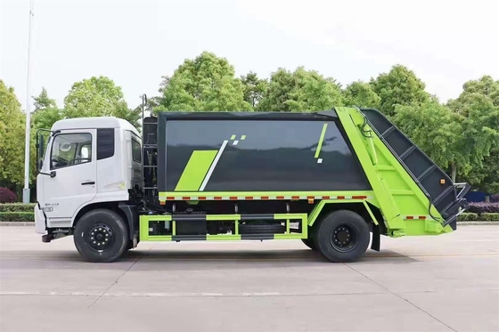 รถเก็บขยะขนาดกลาง 210 HP 14 Cbm ความจุในการโหลด 7500KG