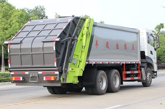 รถบรรทุกสุขาภิบาลเทศบาลขนาด 6x4 หนัก 18 Cbm Truck 10Ton Refuse Collection Vehicles