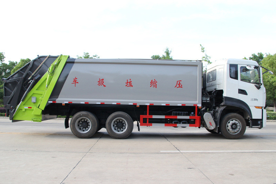 รถบรรทุกสุขาภิบาลเทศบาลขนาด 6x4 หนัก 18 Cbm Truck 10Ton Refuse Collection Vehicles