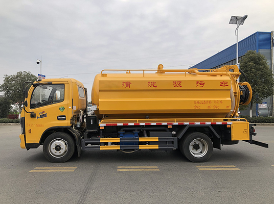 รถดูดสุขาภิบาลเทศบาล 165hp 10 Cbm Tank Euro 6 Emission