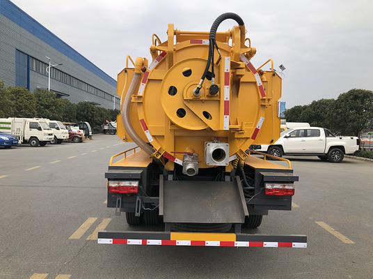 รถดูดสุขาภิบาลเทศบาล 165hp 10 Cbm Tank Euro 6 Emission