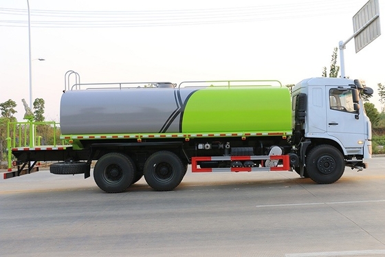 รถบรรทุกรดน้ำถนนเพลาท้ายคู่สำหรับงานหนัก 6x4 16 Cbm 14470kg Tank