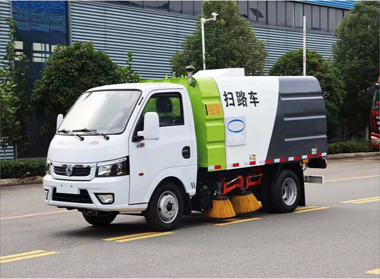 รถบรรทุกสุขาภิบาลเทศบาล 4x2 ล้อเบนซิน 113hp รถกวาดถนนขนาดเล็ก