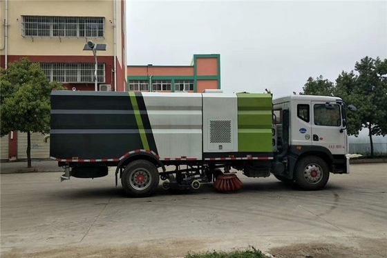 ทำความสะอาด Sweeper Municipal รถบรรทุกสุขาภิบาล เครื่องยนต์ดีเซล 4x2 8m 200 HP