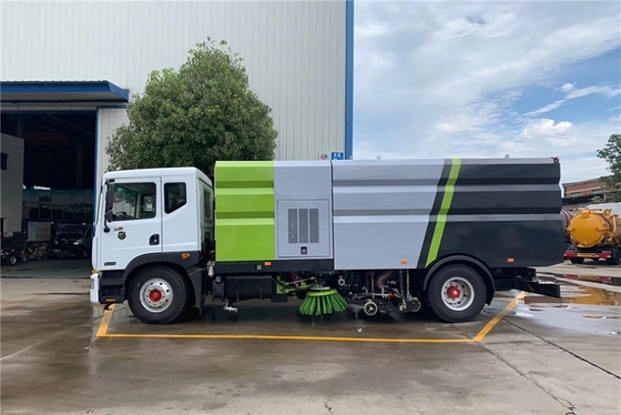 ทำความสะอาด Sweeper Municipal รถบรรทุกสุขาภิบาล เครื่องยนต์ดีเซล 4x2 8m 200 HP