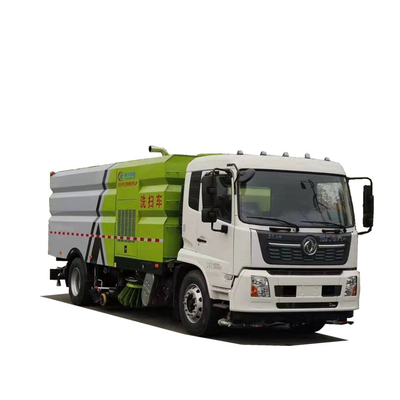 16 CBM ฐานล้อรถบรรทุกสุขาภิบาล 5000mm 210 HP Sweeper Cleaning Truck