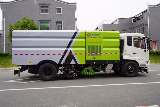 16 CBM ฐานล้อรถบรรทุกสุขาภิบาล 5000mm 210 HP Sweeper Cleaning Truck