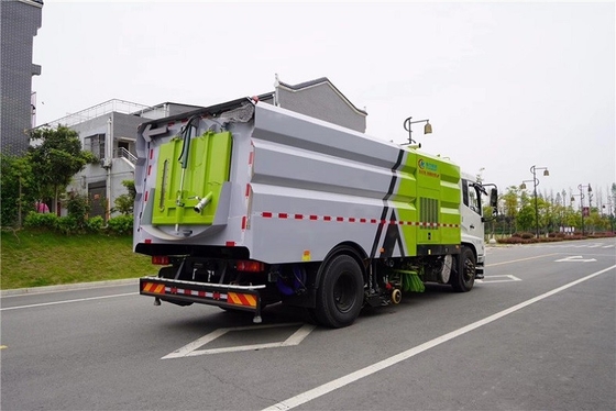 16 CBM ฐานล้อรถบรรทุกสุขาภิบาล 5000mm 210 HP Sweeper Cleaning Truck