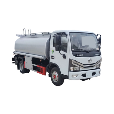 รถบรรทุกน้ำมันเชื้อเพลิงดีเซลเบนซิน 4x2 ล้อ 4.5 Cbm รถบรรทุกน้ำมันก๊าด