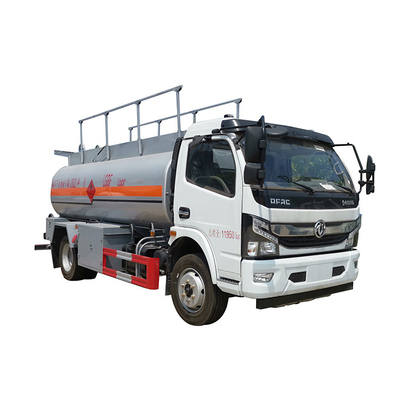 รถขนถ่ายน้ำมันเครื่องยนต์ดีเซล 170 HP 8.5 CBM ฐานล้อ 3800mm