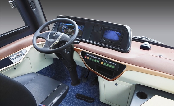 Mini EV City Shuttle Bus 10 - 14 ที่นั่ง Electric Bus ไมล์ 265km