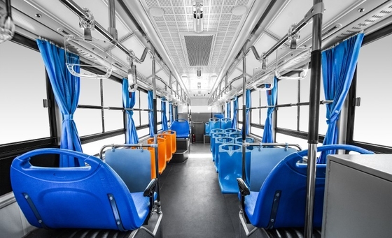 39 Seater Tourist Luxury Bus Pure Electric 300 - 430km 69 km/h Highest Speed