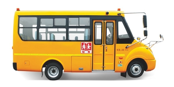 5m 10 - 19 รถโดยสารนักศึกษารถรับส่งเครื่องยนต์ดีเซล 68hp 2900mm ฐานล้อ