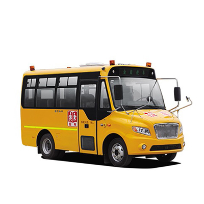 100hp 10 - 19 Seater Student Shuttle Bus 5.5m เครื่องยนต์ดีเซล 80km/h
