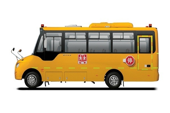 7.9m รถรับส่งนักเรียน 24 - 45 ที่นั่ง 140hp เครื่องยนต์ดีเซลรถโรงเรียนสีเหลือง