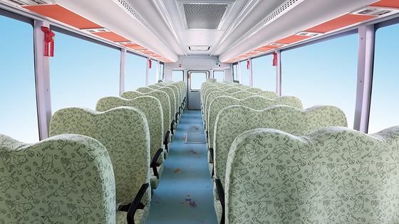 รถบัสรับส่งนักเรียนโรงเรียนเครื่องยนต์ดีเซล 9.6m 24 - 51 ที่นั่ง 165hp