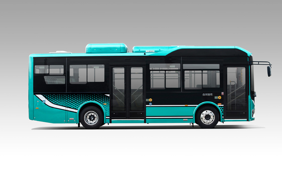 8m Electric Luxury Bus ฐานล้อ 4250mm 21 Seater Mini Bus Mileage 200 - 350km